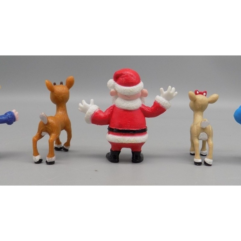 8 Rudolph The Red Nosed Reindeer PVC Figures Licensed Beverly Hills Teddy Bear - Picture 6 of 9